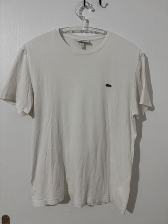 Lacoste T-Shirt Gr. 5/L Weiss, oryginal, classic