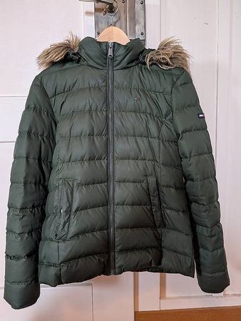 Tommy Hilfiger Steppjacke Damen Gr. M, Dunkelgrün