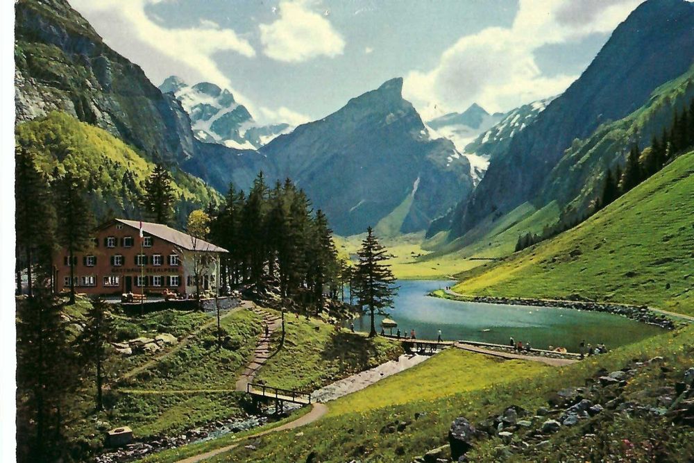 Seealpsee Mit Altmann Und Säntis 1961 A Kaufen Auf Ricardo