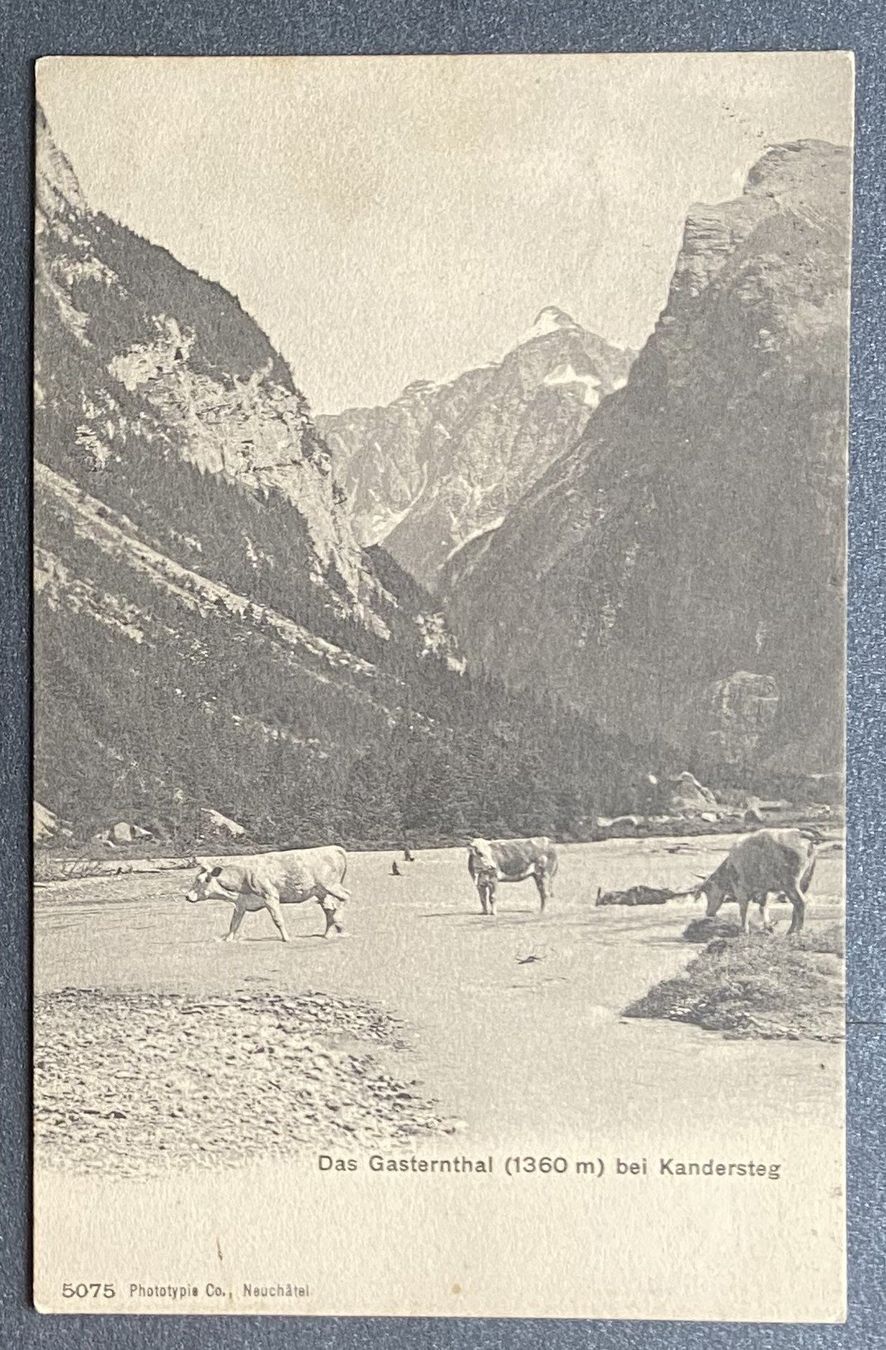 Cartes postales: AK Das Gastnertal bei Kandersteg – D'occasion à Böckten par Hansi36