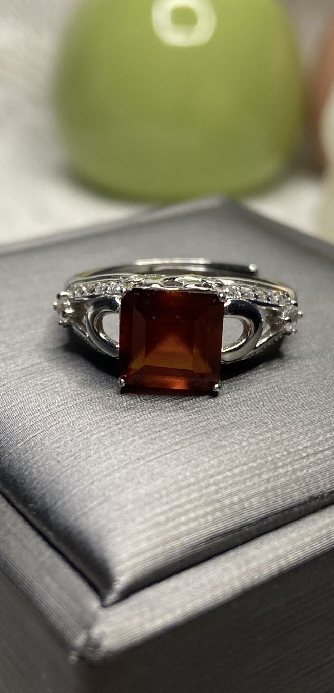 Anelli: Echter Granat Ring Grösse verstellbar 925 Silber – Nuovo (secondo la descrizione) da St. Gallen venduto da GIULESGG 4