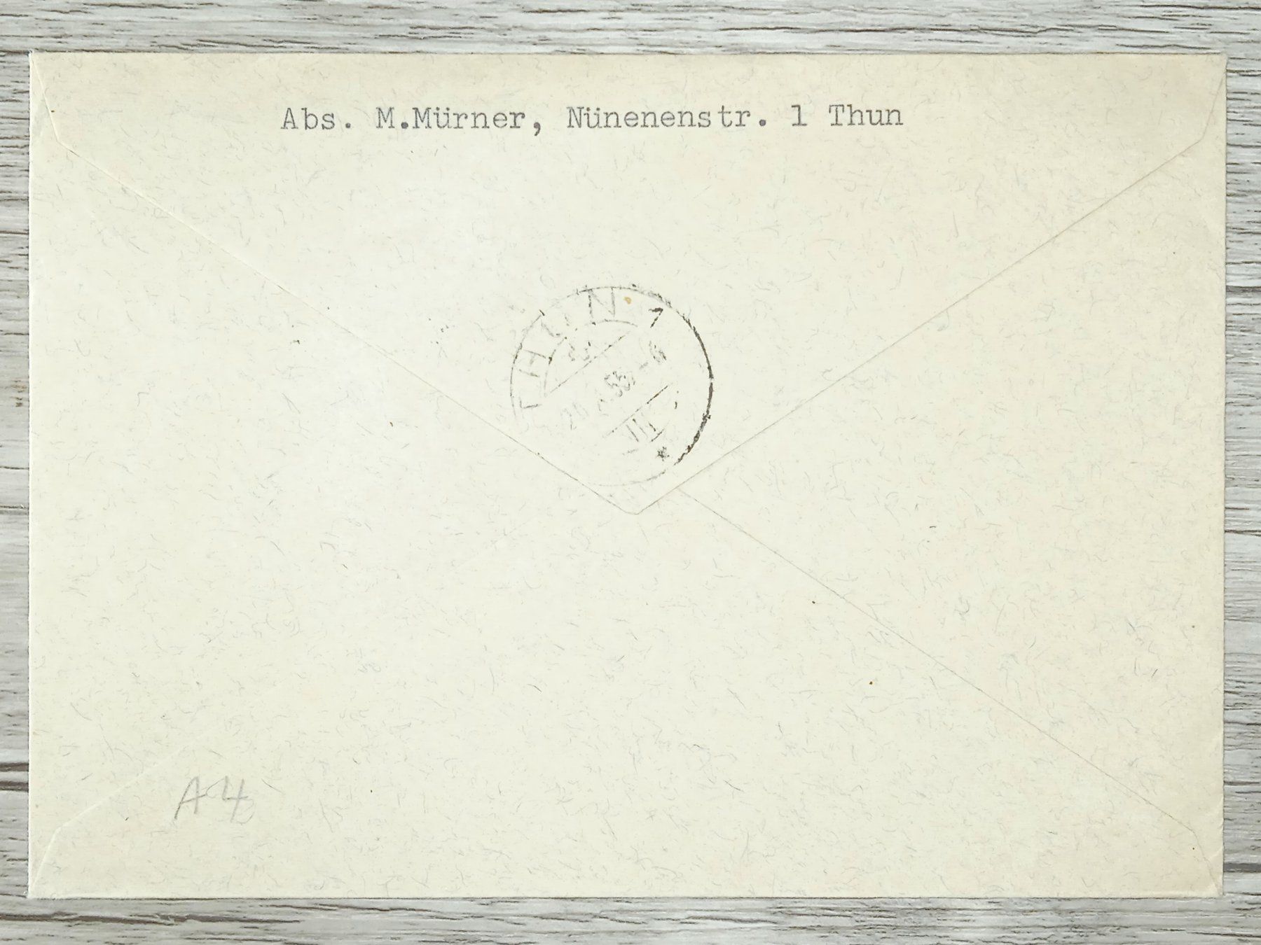 Tutti i francobolli: TR13 Enveloppe + Timbre Suisse 1955 – Usato da Cousset venduto da Patrick_Collections 1