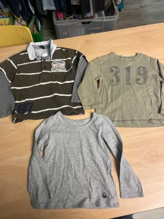 3 coole Benetton Shirts Gr.90👦🏻