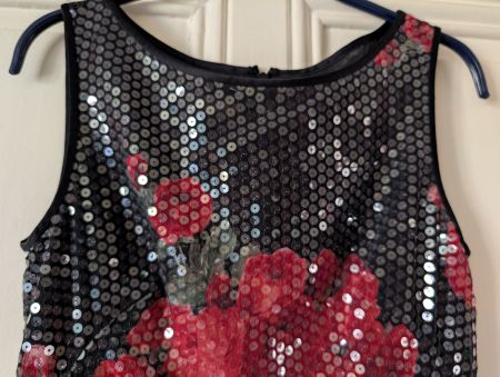 ESCADA Vintage : Spectaculaire robe soie et sequins 36