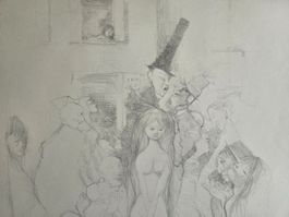 Otto Bachmann (1915-1996) très grande lithographie signée