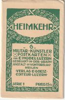 Militär-Künstler Postkarten Ernst Hodel jun., Luzern