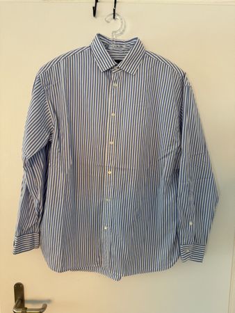 Polo Ralph Lauren Hemd, blau/weiss gestreift, Gr. 12 fit L