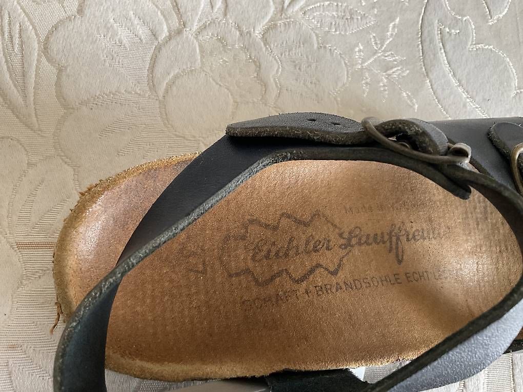 Scarpe da donna: Sandale, Eichler, Leder, Damen, 37 eher 38, blau – Usato da Regensdorf venduto da Polo101 2