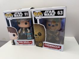 POP Funko Star Wars Han Solo und Chewbacca