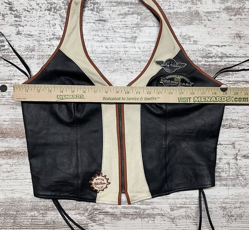 Top: Harley Davidson Leather Halter Top Large – Usato da Zürich venduto da car_v988 2