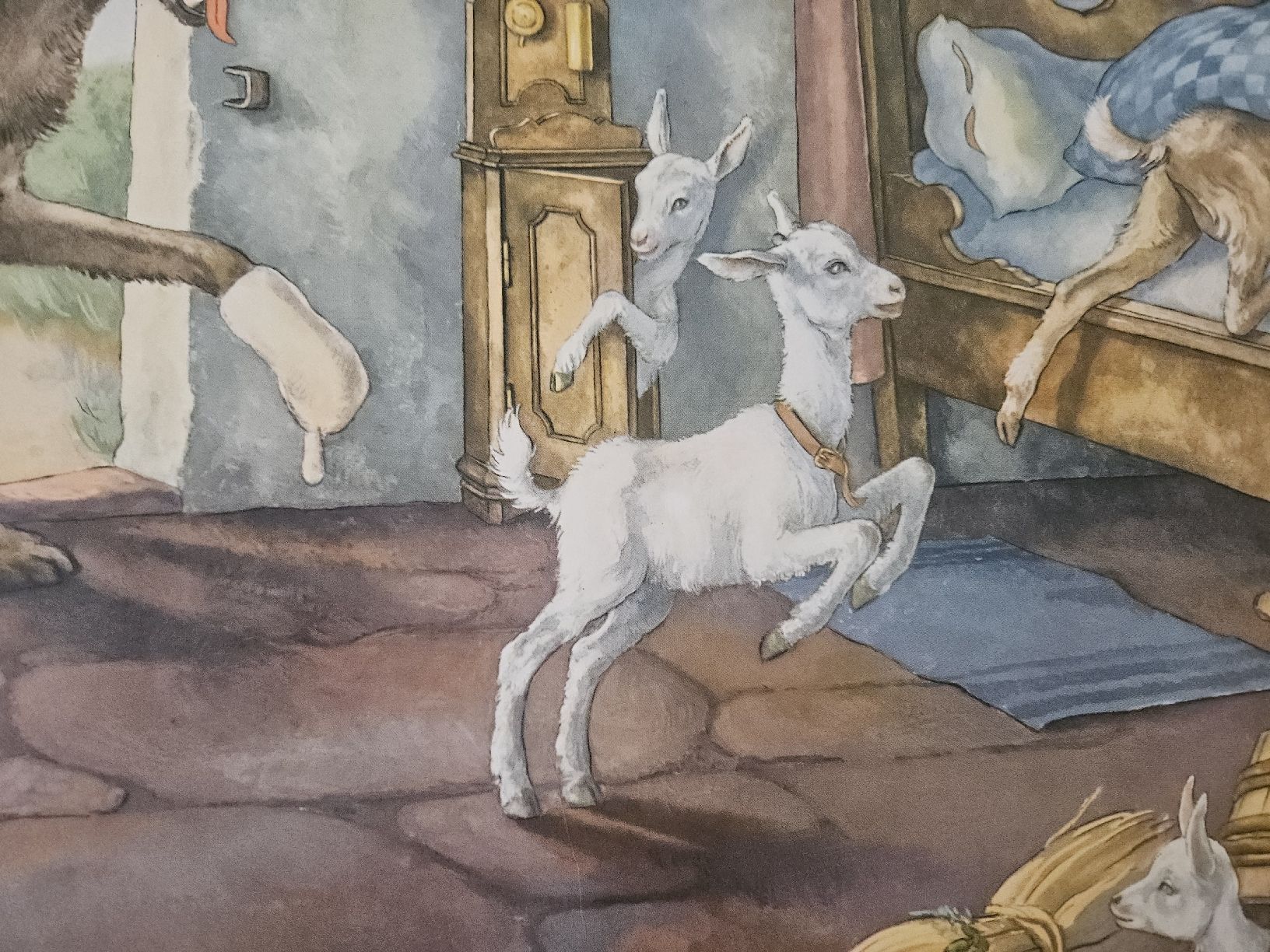 Foto & Immagini: Schulwandbild "Der Wolf und die sieben Geisslein" – Usato da Urdorf venduto da Colina 3