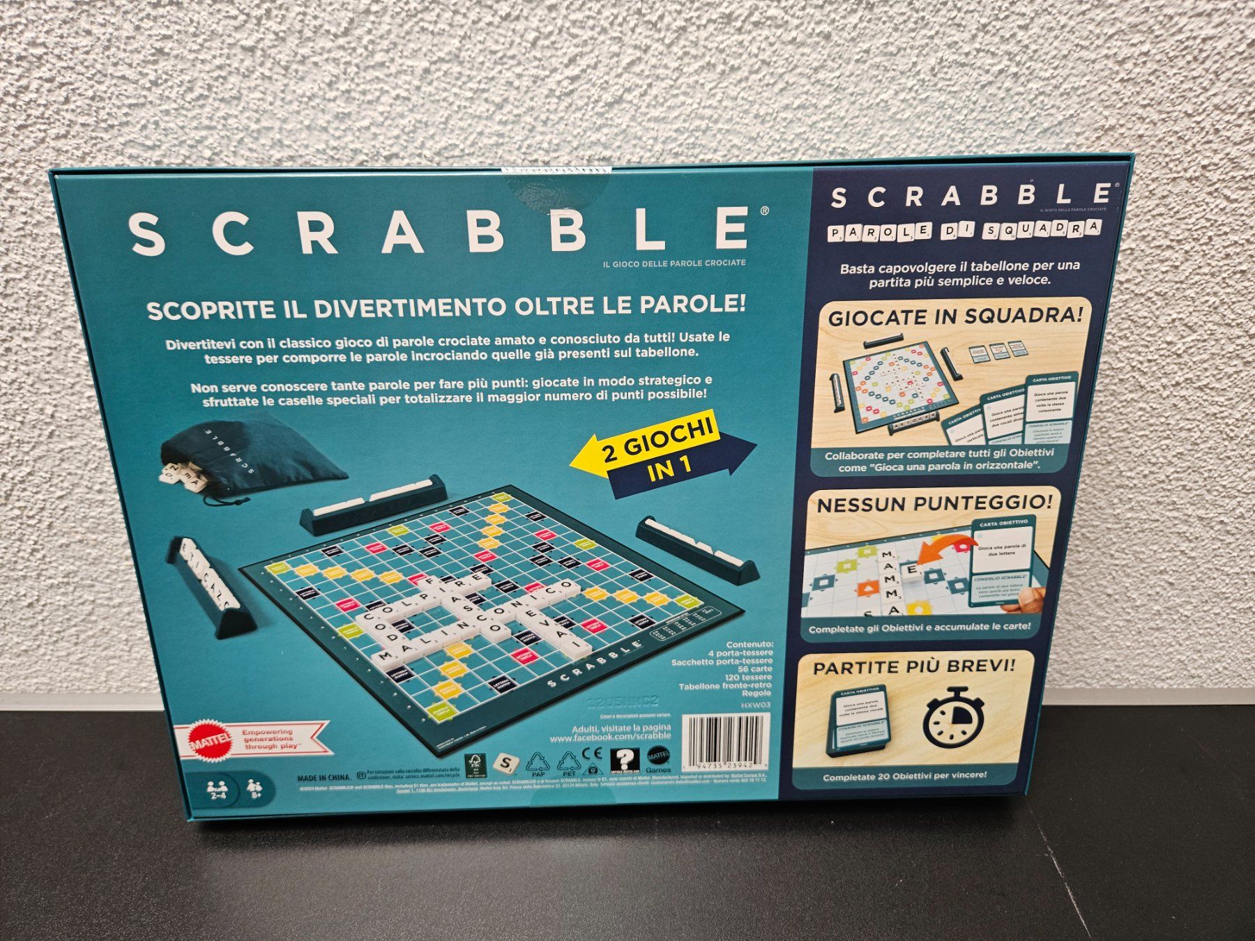 Giochi: Neu - Mattel - Scrabble italienisch – Nuovo e nell'imballaggio originale da Dagmersellen venduto da Jarsetz_Restposten 1