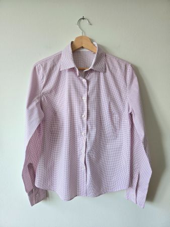 Italienisches Vintage-Hemd, Punkte, Gr 42, perfekter Zustand