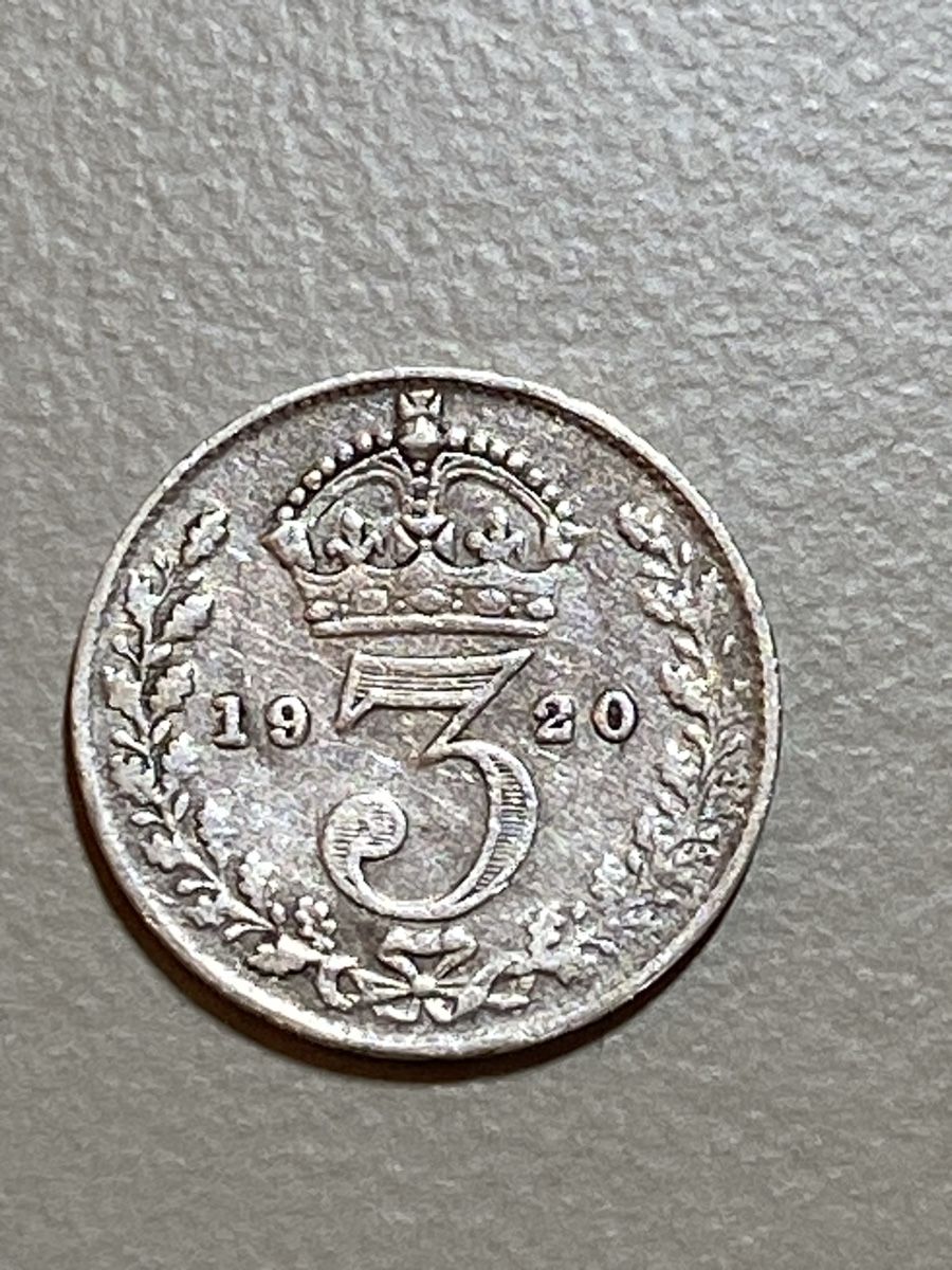 Tutti le monete: GB - 3 pence - 1920 - AG – Usato da Payerne venduto da Mike1682