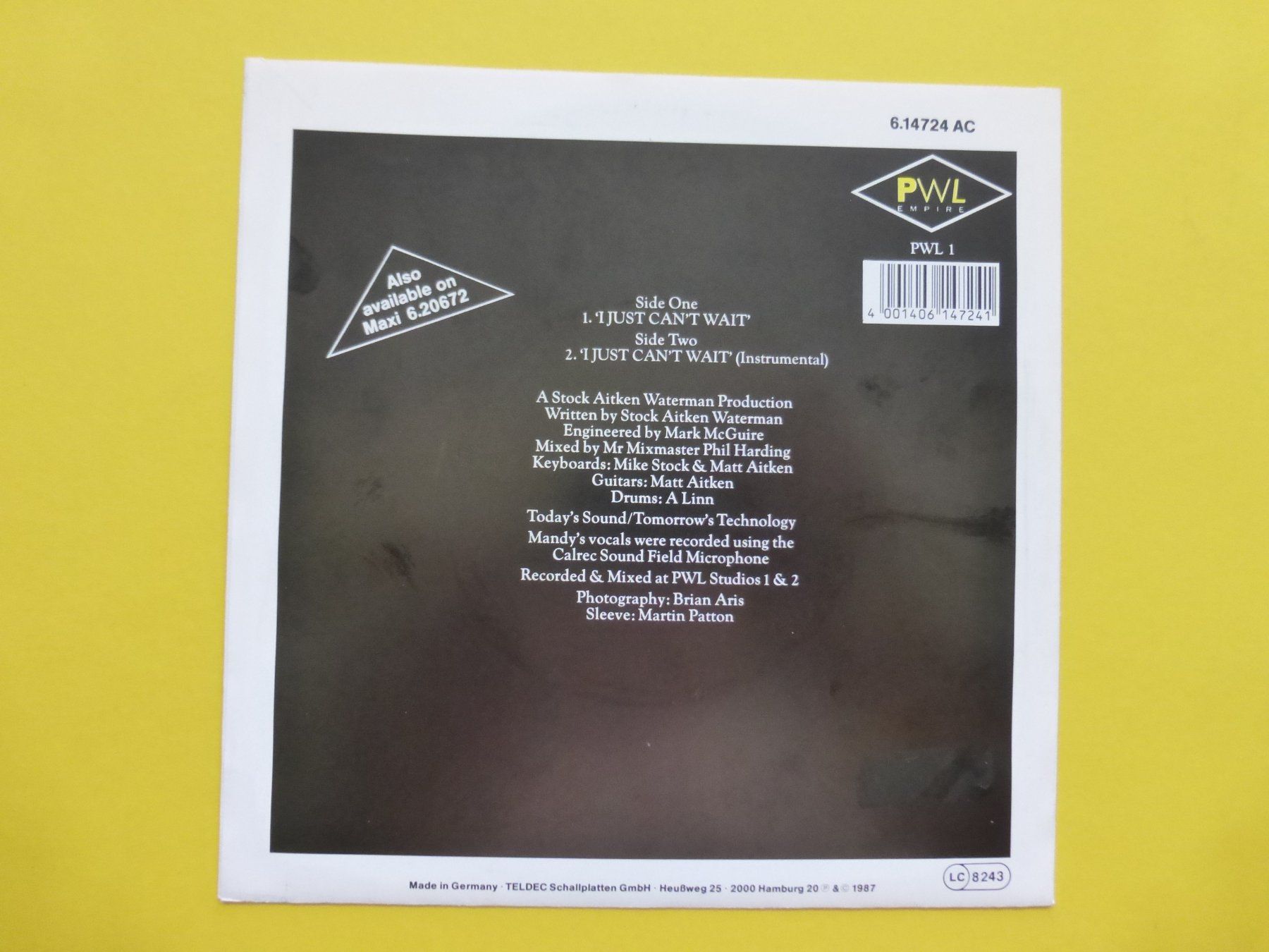 Dischi in vinile: Mandy – I Just Can't Wait – Usato da Zürich venduto da Swiss57 1
