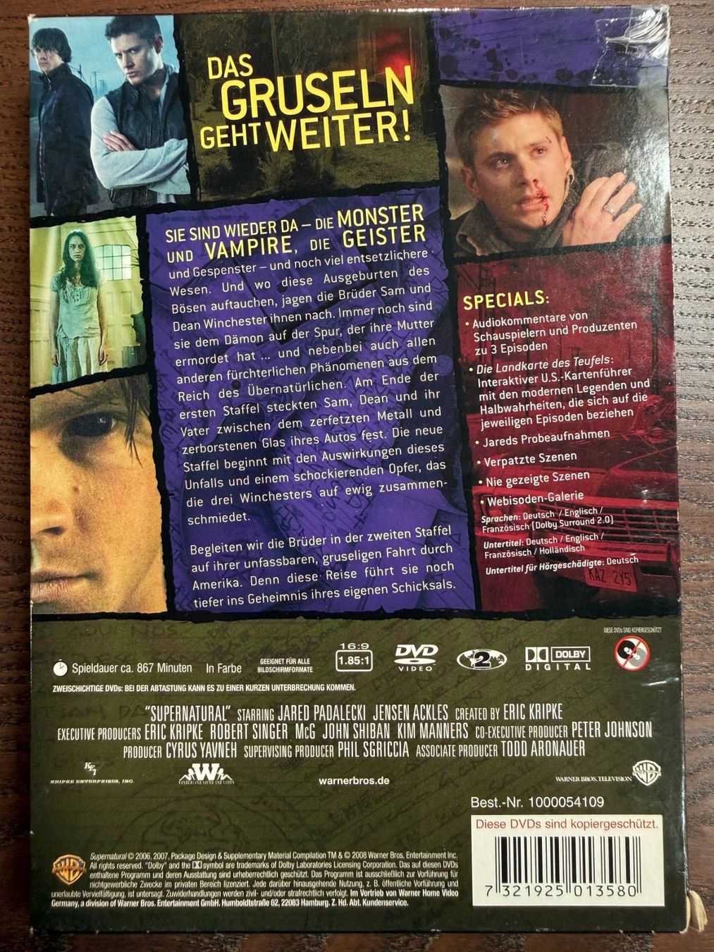 Alle DVDs: Supernatural - Staffel 2 – Gebraucht aus Zürich von FilmFreunde 1