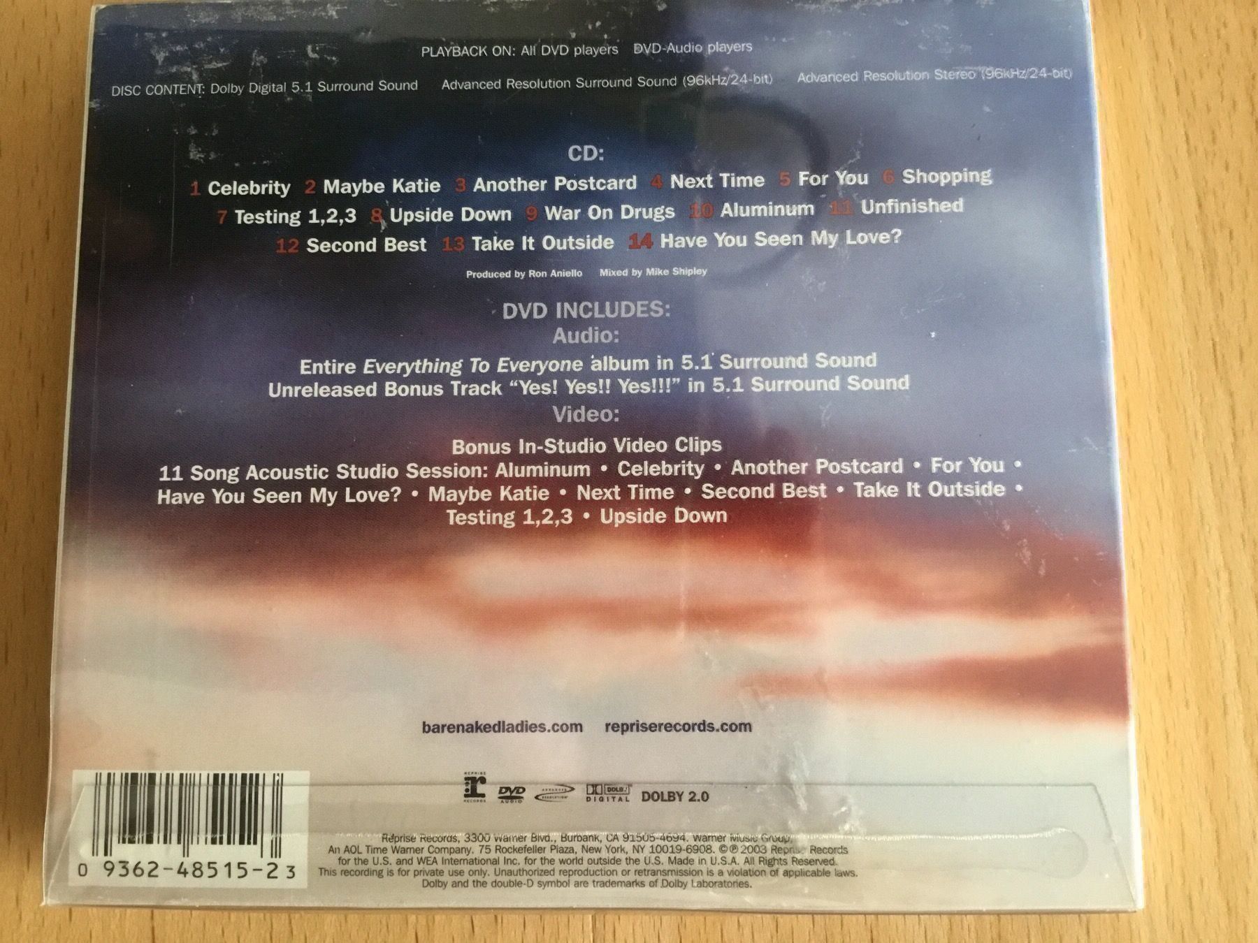 CDs: Barenaked Ladies - Everything to everyon – Gebraucht aus Rüti ZH von alumedien 1