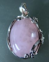 Rosenquarz Silber 925 Anhänger