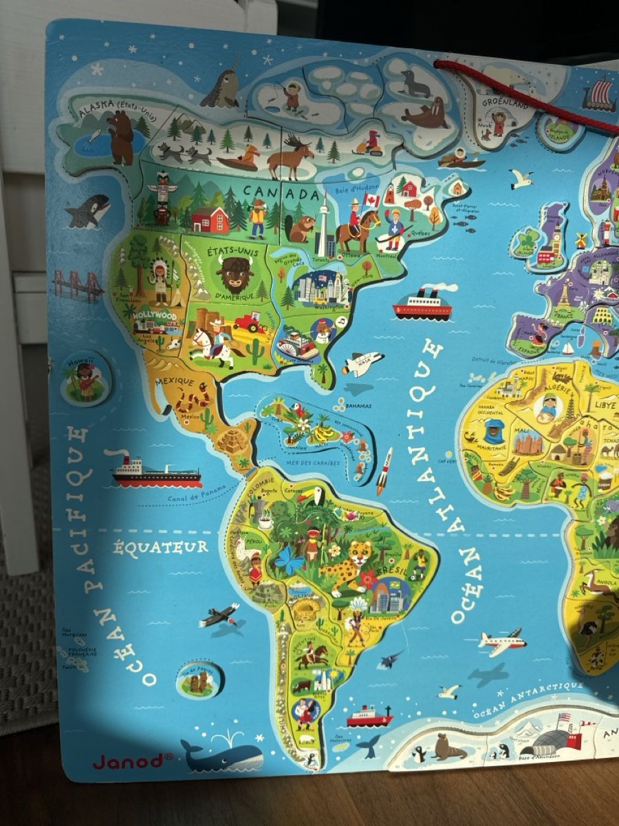 Janod Puzzle: Puzzle Janod ‚Le Monde‘ – Nuovo (secondo la descrizione) da Oberägeri venduto da Loup18 1
