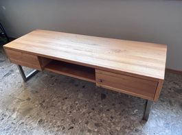 TV-Möbel Massivholz mit Metallbeine