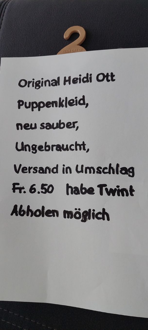 Heidi ott Puppen: Heidi Ott Puppenkleider  – Neu (gemäss Beschreibung) aus Muri AG von nindo1 7