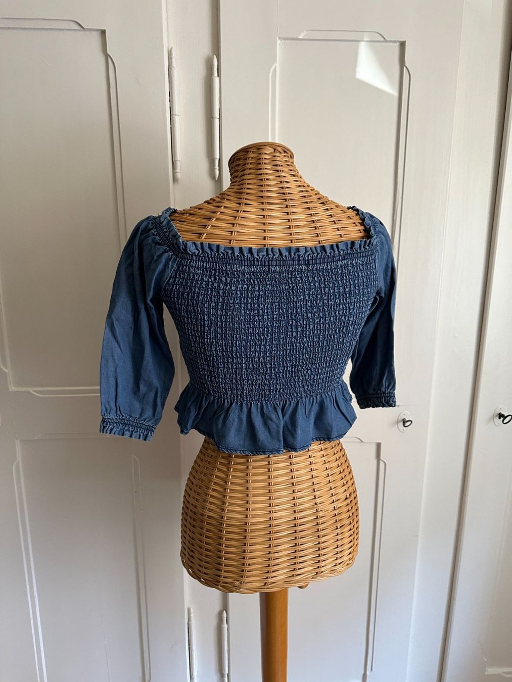 Tally Weijl Top: Cropped Jeans Oberteil blau XS – Usato da Zürich venduto da Diazaio 2