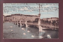 GENEVE - Cygnes - Pont du Mont-Blanc - 1920