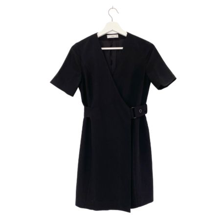 Wickelkleid schwarz