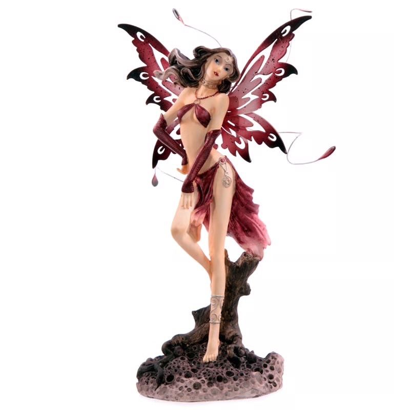 Statuette: Verführungsfee "summer night" - rot – Nuovo e nell'imballaggio originale da Menzingen venduto da fairy123