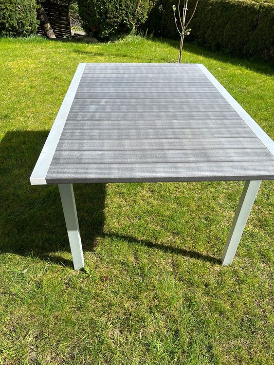 Gartentisch ausziehbar 150/205 x 95 x 73 braun Kunststoff Kaufen auf