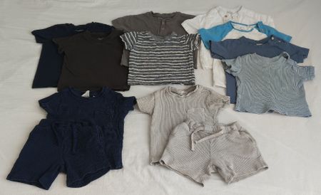 Babykleiderpaket Sommer Gr. 80–92 | 12 Teile 
