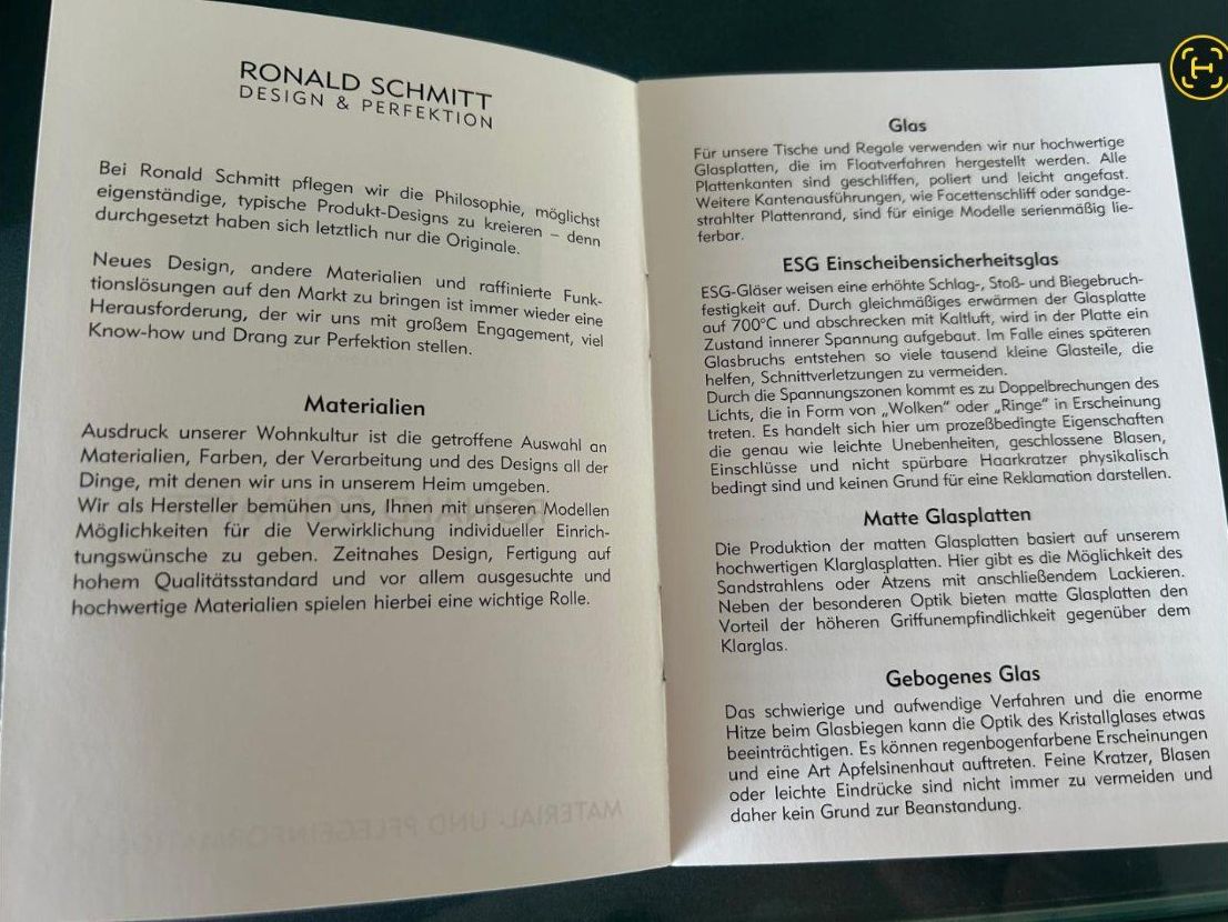 Tables: Couch Tisch **RONALD SCHMITT** – D'occasion à Gommiswald par Rickenblitz 4