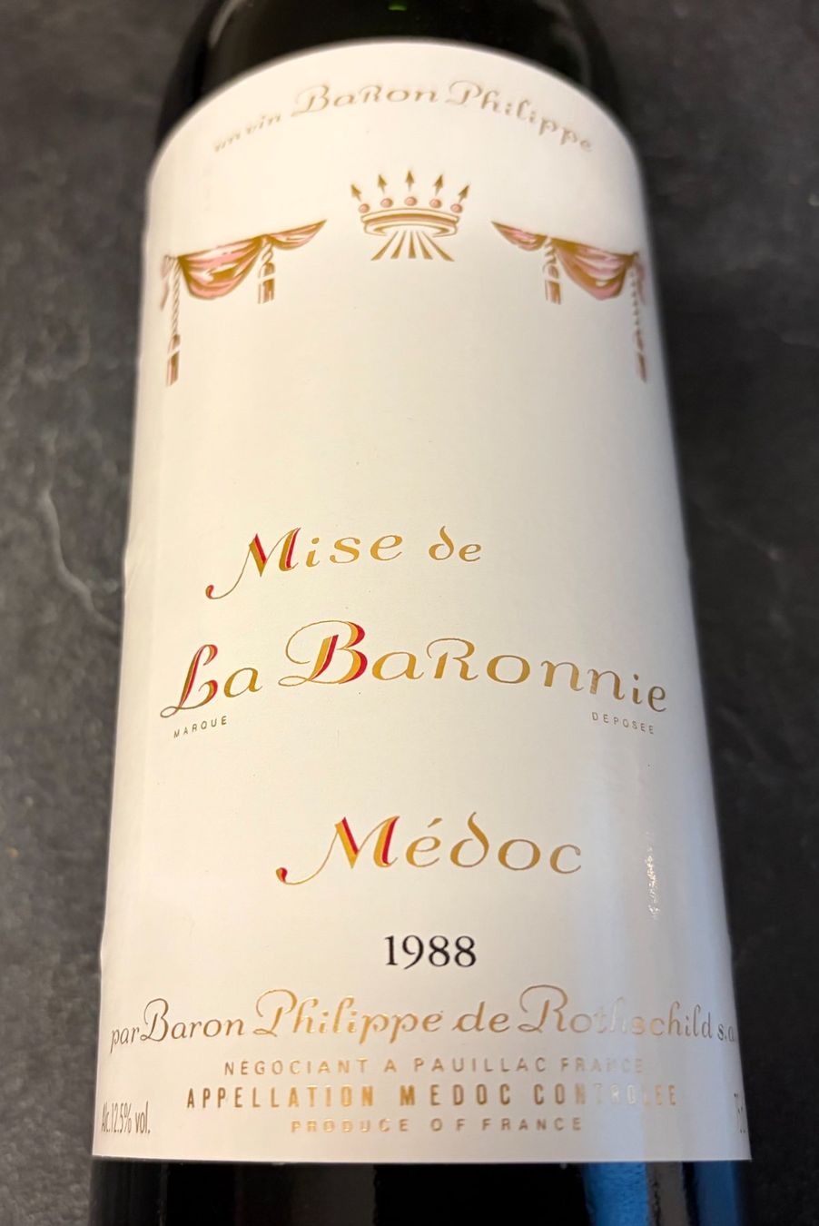 Vino: 12 Flaschen Baron Philippe de Rotschild 1988 – Nuovo e nell'imballaggio originale da Brunnen venduto da Artemis53 4