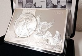 1 OZ Silber American Eagle USA 2022 in 3 OZ Barren