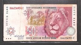 Südafrika 50 Rand Notengeld Banknote Löwe 🦁