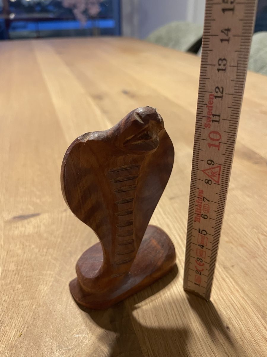 Figuren: Schlangen-Figur aus Holz, Deko-Objekt, Handarbeit  – Gebraucht aus Egnach von Schahan 1