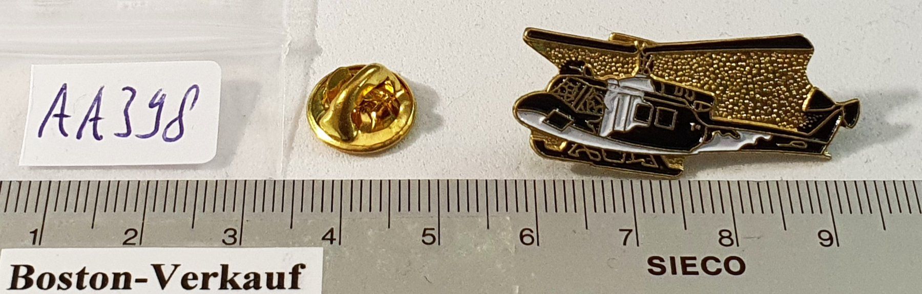 Placchette & Badge: AA398 - Pin Heli Helikopter – Usato da Reinach BL venduto da Boston-Verkauf 1