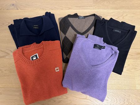 Strickpullover-Set Herren 5-teilig verschiedene Marken XL