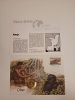 Kongo 1984 Münzbrief mit Müne und Beschrieb