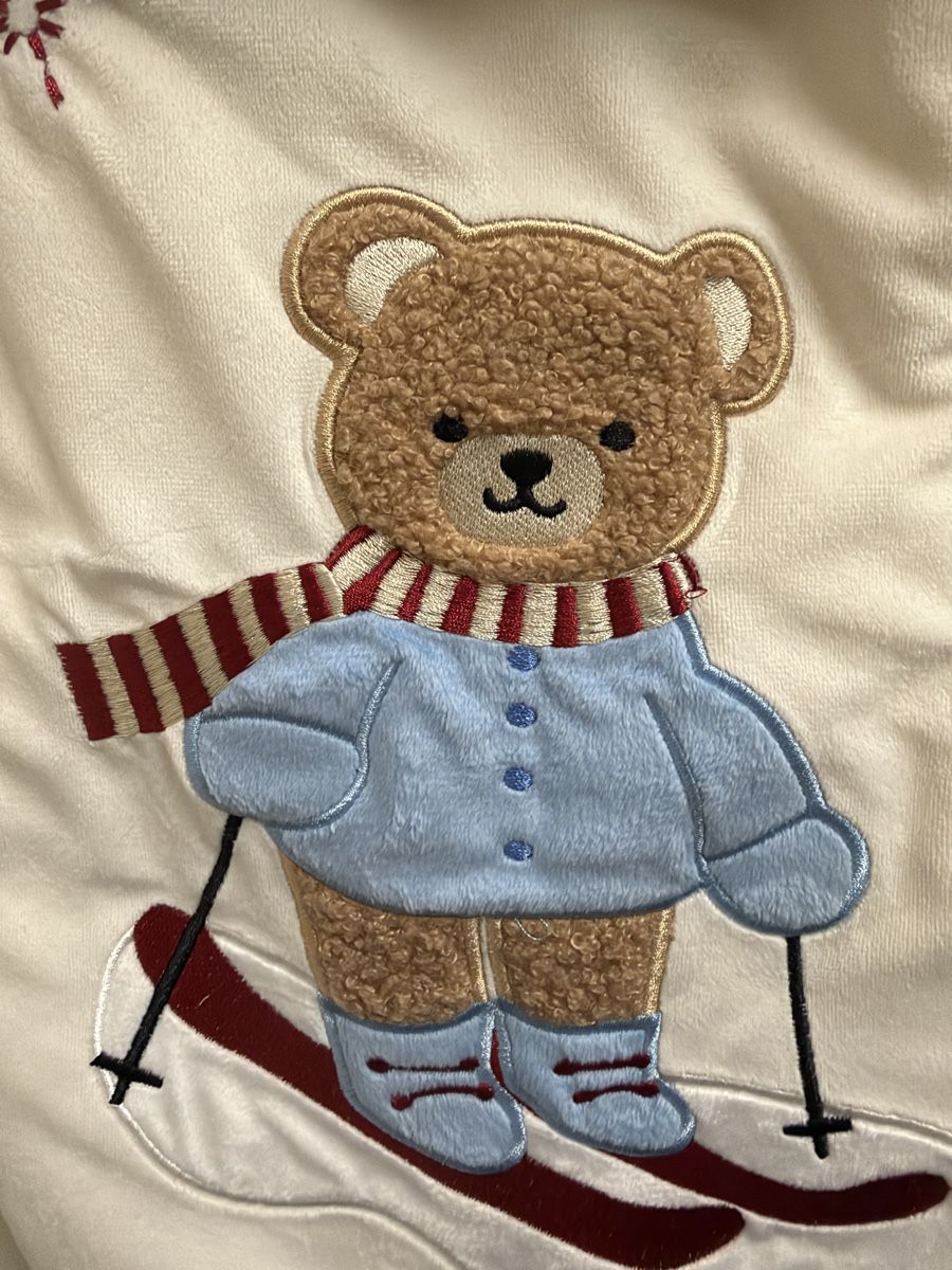 Alle Dekorationen: Christmas Stocking with Skiing Teddy Bear Design White Red – Neu und originalverpackt aus Buttikon SZ von trz_6ht8 1