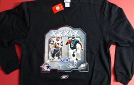 TOM BRADY NFL US REEBOK SWEATSHIRT SUPERBOWL STREETWEAR 2005
