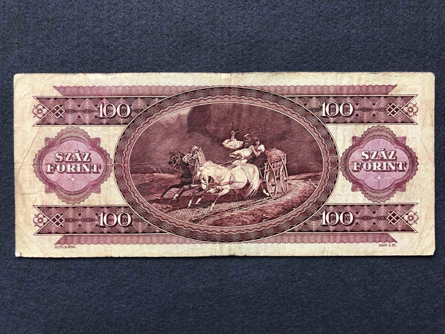 Banconote: Budapest 1964 - Ungarn - 100 Forint – Usato da Pfäffikon SZ venduto da Sieben77 1