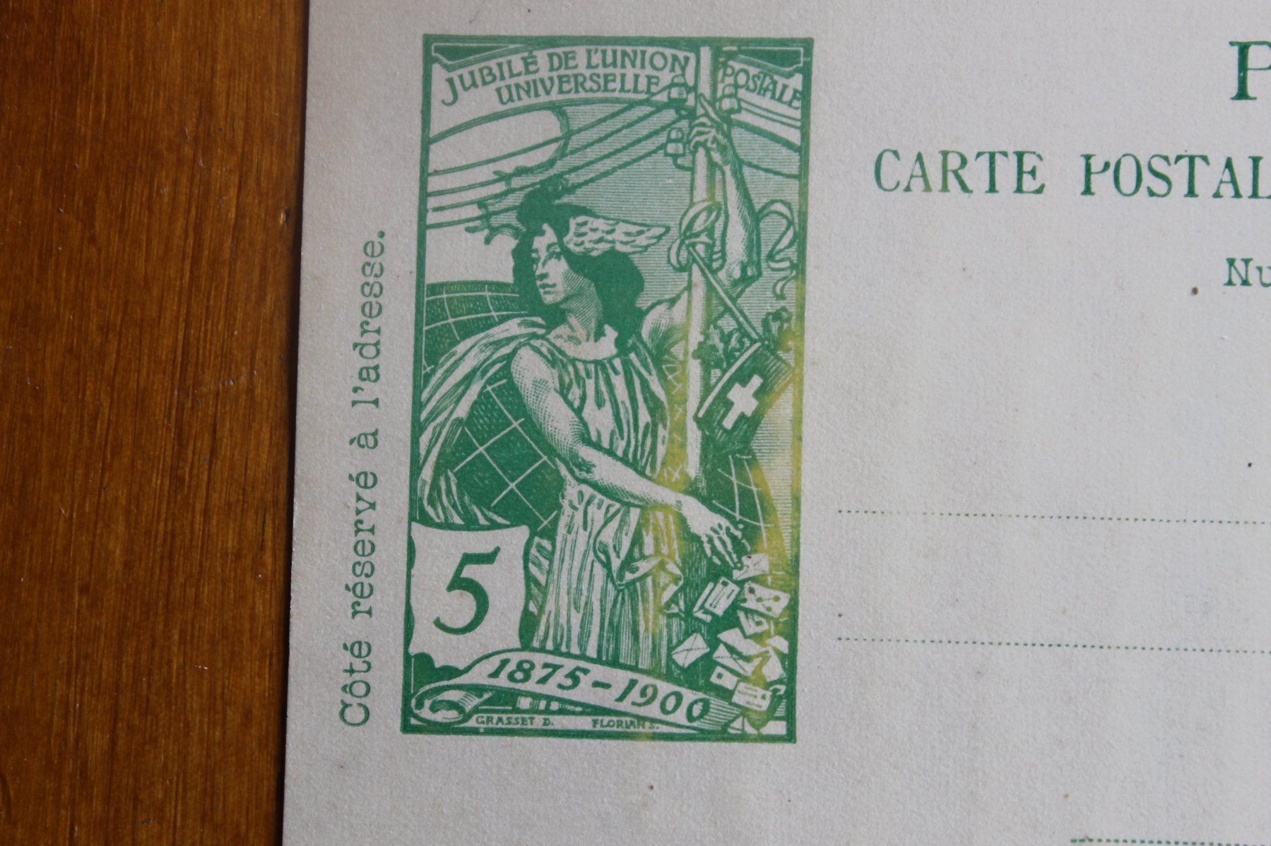 Tutti i francobolli: 1900 UPU PK/Ab., unvollständiger Farbauftrag – Usato da Oftringen venduto da kambodo 1