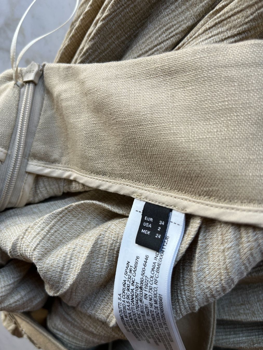 Massimo Dutti Gonne: Dutti, Rock, beige – Nuovo (secondo la descrizione) da Bern venduto da cubus01 5