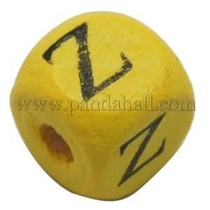 Perles (synthétiques): Buchstaben Perle Holz bunt 8mm – Neuf (Voir description) à Alpnachstad par perlengaby 1