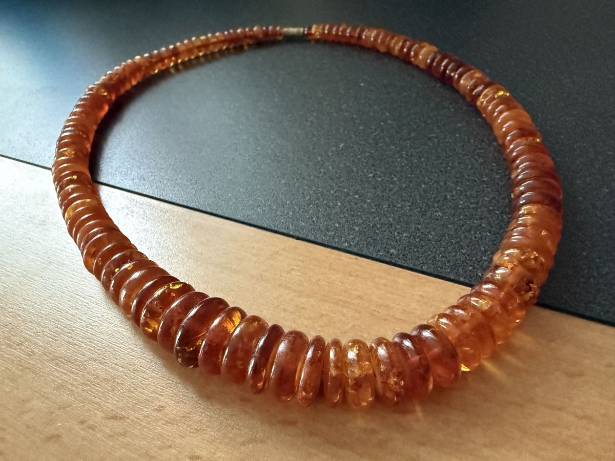 Catenine: Vintage Halskette aus Bernstein – Usato da Lamone venduto da LaCantinaMagica 2