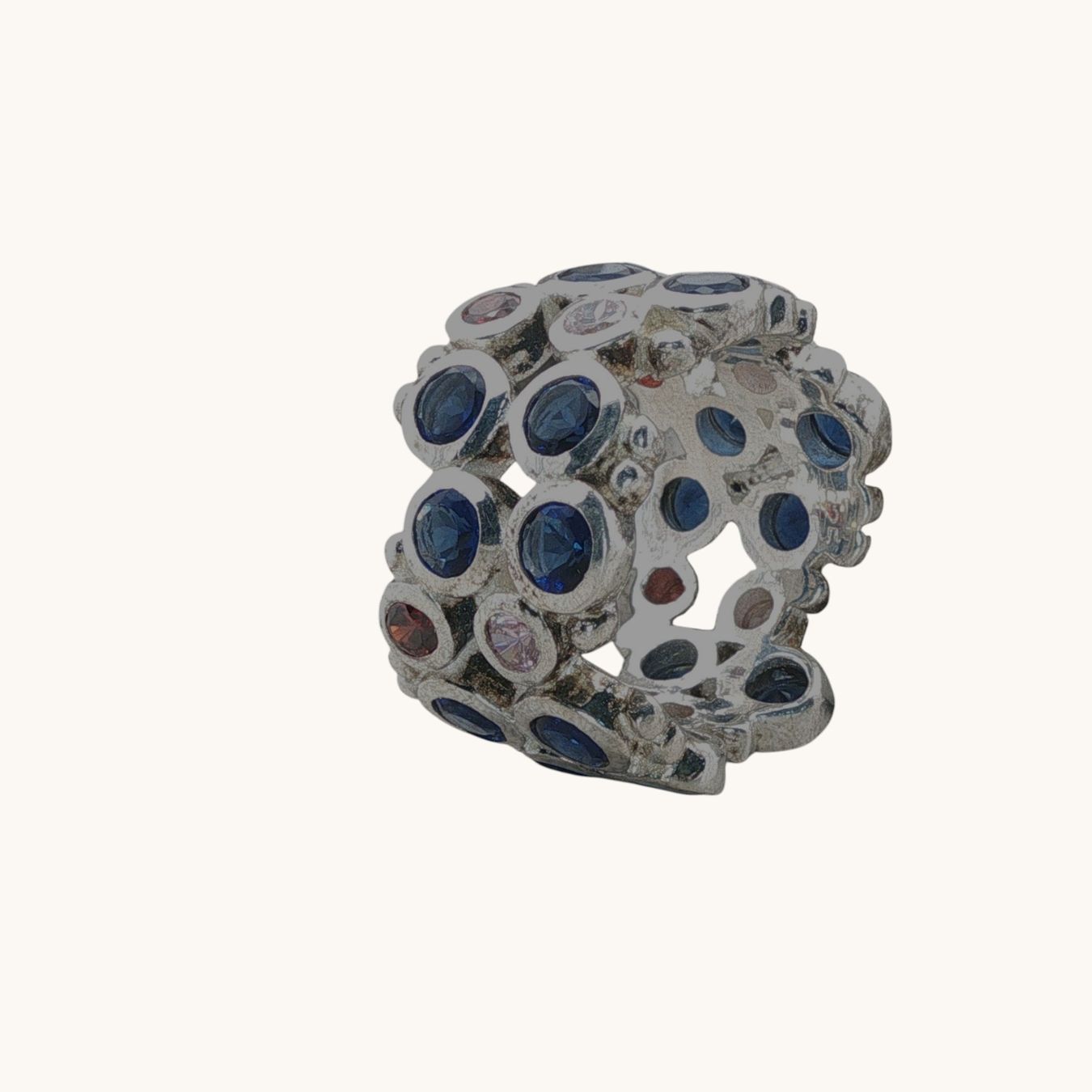 Olga Ribler Ringe: Ring Silber mit Saphiren Grösse 55 – Neu (gemäss Beschreibung) aus Luzern von MonikaS03 4