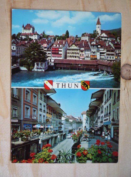 Ansichtskarten: Thun, 7143 – Gebraucht aus Rieden SG von Brockehuesli
