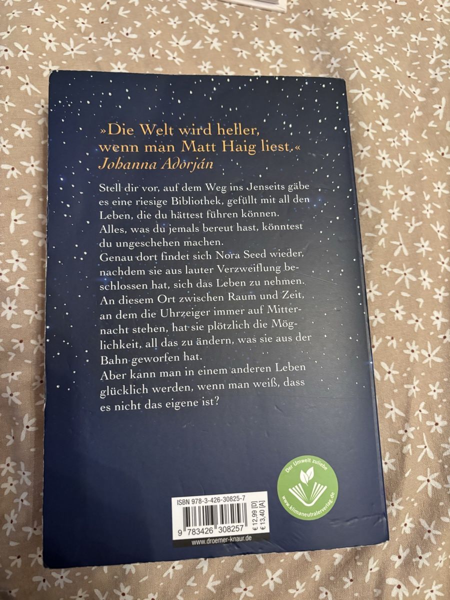 Libri: Matt Haig Die Mitternachtsbibliothek Roman – Usato da Riggisberg venduto da tueschi24 1