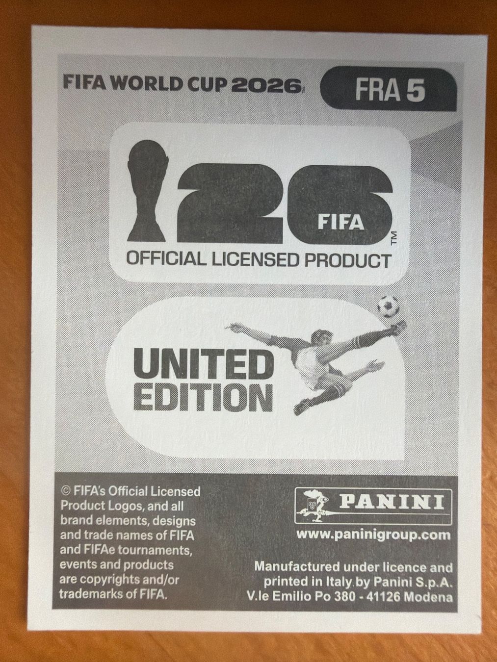 Panini Carte collezionabili: Panini PRA5 – Nuovo (secondo la descrizione) da Susten venduto da Rechnun 1